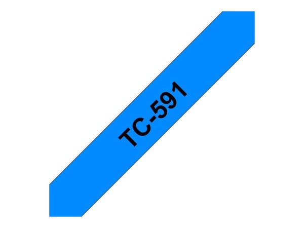 Brother TC591 - 9 mm x sort på blått - laminert teip - for P-Touch PT-2000, PT-3000, PT-500, PT-5000, PT-8E