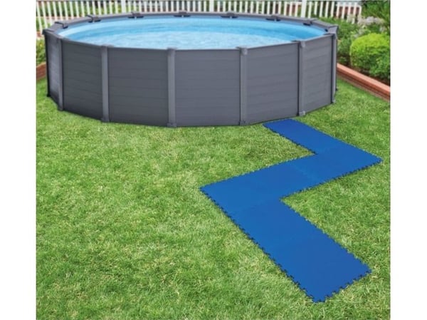 Intex beskyttelsesmatter til basseng, 8 stk, 50x50 cm, blå