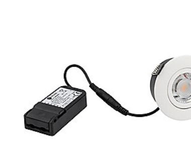 NORDTRONIC Low Profile Flexible G2 Ø75 3000K driver, rund, mat hvid, inden- og udendørs brug