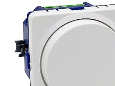 NORDTRONIC Rotary Dimmer Zigbee, matta valkoinen
