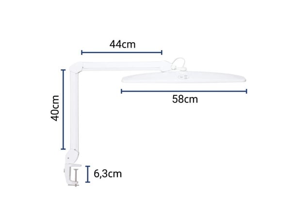 MAUL LED-työpistevalaisin Explore himmennettävä valkoinen
