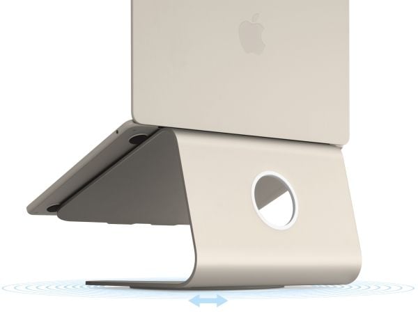 Rain Design MSTAND360 LAPTOP STAND WITH 360, Kannettavan tietokoneen teline, Kulta, Alumiini, 30,5 cm (12"), 38,1 cm (15"), 38,1 cm (15")