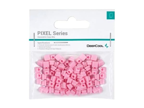 Deepcool PIXEL Series - System cabinet decorative bits - rosa, Pantone 182U (en pakke 100 deler)