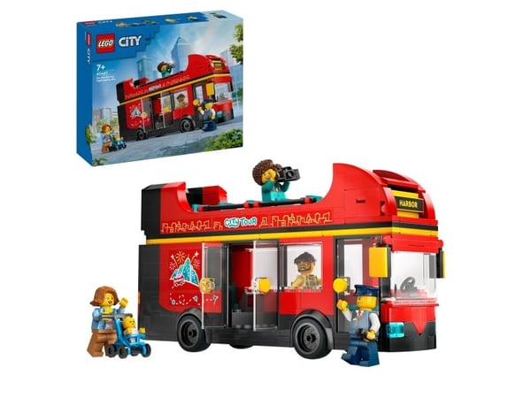 LEGO City 60407 Rød dobbeltdekker-turistbuss