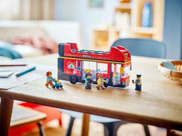 LEGO City 60407 Punainen kaksikerroksinen turistibussi