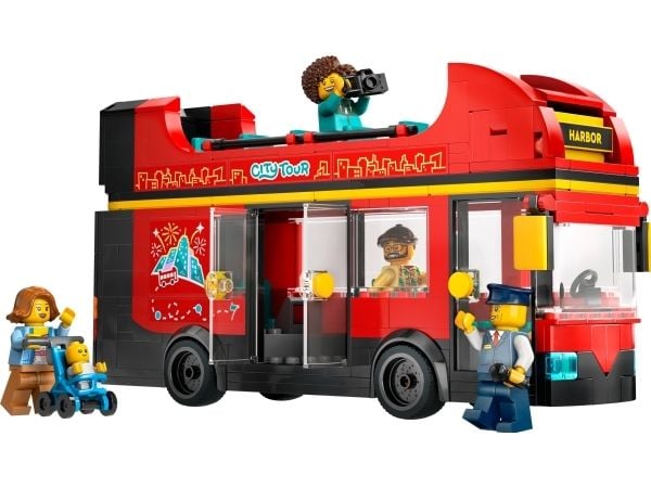 LEGO City 60407 Punainen kaksikerroksinen turistibussi