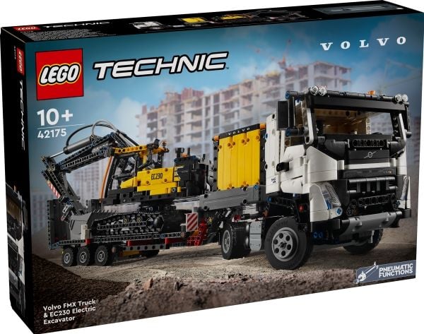 LEGO Technic 42175 Volvo FMX-trailer og EC230 el-gravemaskin