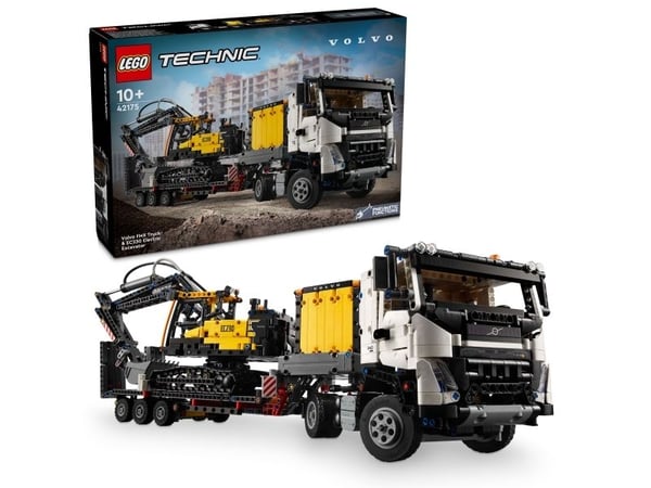 LEGO Technic 42175 Volvo FMX lastbil & EC230 elgrävmaskin