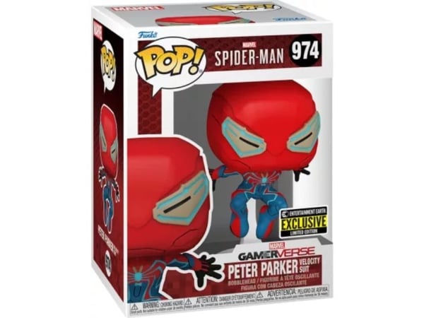 Funko! POP Vinyl Excl Spiderman VELOCITY SUIT