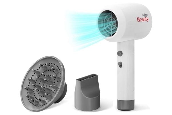 Elektrisk hårtork m/tilbehör i presentförpackning 22,5x8,4x20,5 cm
