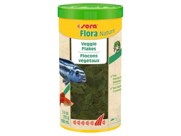 Sera Flora Nature 1000 ml, plater - førsteklasses fôr