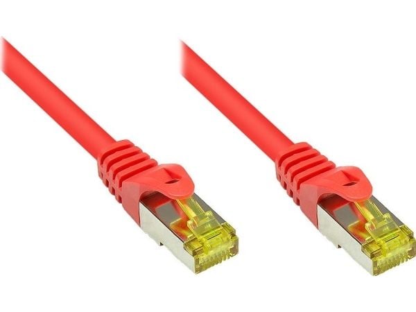 Hyvät yhteydet Patchkabel m. Cat.7 Rohkabel rot 1m