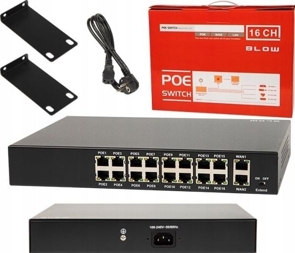 Switch Blow 77-937# Switch blow 16xpoe 100mbs 240w bl-sw18-16p 2×uplink Switch Blow 77-937# Switch blow 16xpoe 100mbs 240w bl-sw18-16p 2×uplink
