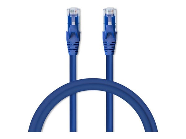 Qoltec - Koblingskabel - RJ-45 (hann) til RJ-45 (hann) - UTP - CAT 6 - uten hindringer - blå