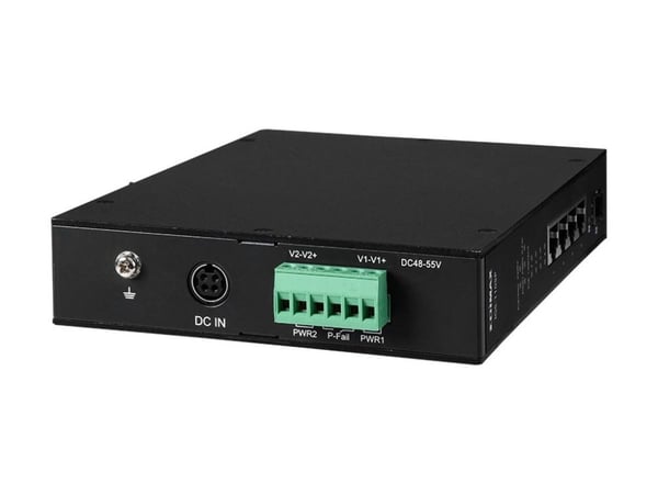 Edimax IGS-1105P - Switch - 4 x 10/100/1000 (PoE+) + 1 x Gigabit SFP - DIN-skinnemonterbar, veggmonterbar - PoE+ (120 W)
