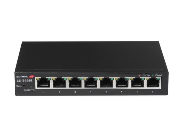 Edimax Pro GS-5008E - Switch - smart - 8 x 10/100/1000 - veggmonterbar