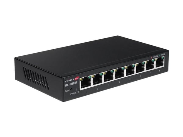 Edimax Pro GS-5008E - Switch - smart - 8 x 10/100/1000 - veggmonterbar