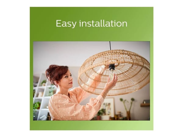 Philips - LED-glödlampa med filament - form: A60 - klar finish - E27 - 2.3 W (motsvarande 40 W) - klass A - svalt vitt ljus - 4000 K