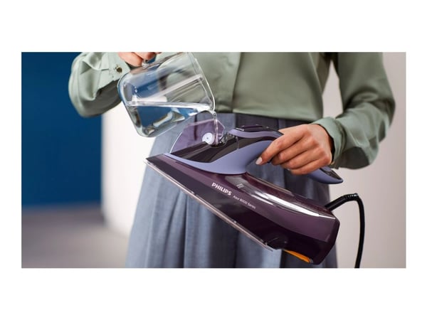 Philips Azur 8000 Series DST8021 - Dampstrykejern med automatisk slukking - såleplate: SteamGlide Elite - 3000 W