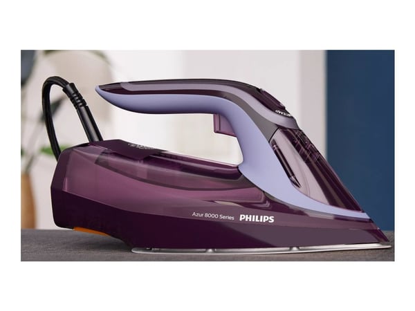 Philips Azur 8000 Series DST8021 - Dampstrykejern med automatisk slukking - såleplate: SteamGlide Elite - 3000 W
