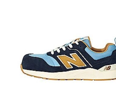 New Balance sik. Sko str. 44 - Elite Lite Blue/Coffee, åndbar, blød mellemsål, med snørre