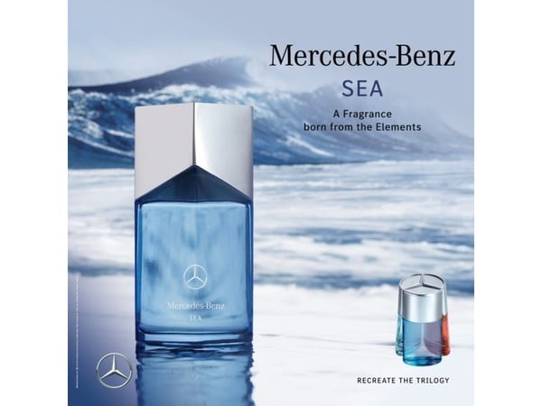 Mercedes-Benz Triology Sea, Miehet, 60 ml, nestemäinen tuoksu, violetti, mandariini, merilevä, merilevä