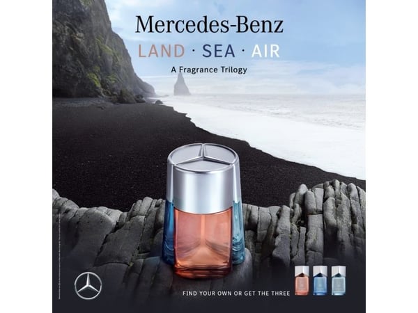 Mercedes-Benz Triology Sea, Miehet, 60 ml, nestemäinen tuoksu, violetti, mandariini, merilevä, merilevä