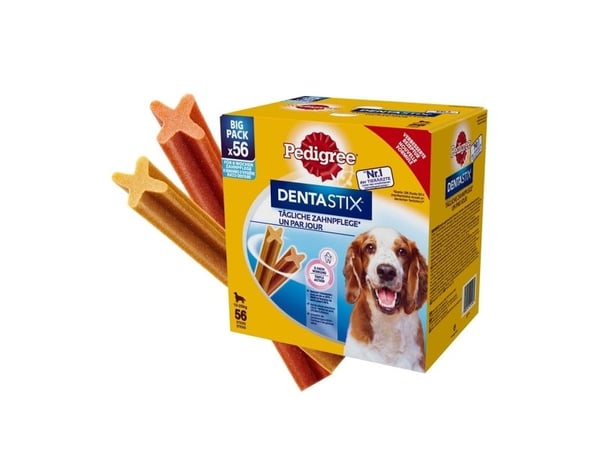 Pedigree DENTA STIX, Adult, Cocker Spaniel, Medium (11 - 25 kg), Nötkött, Kyckling, 1,44 kg