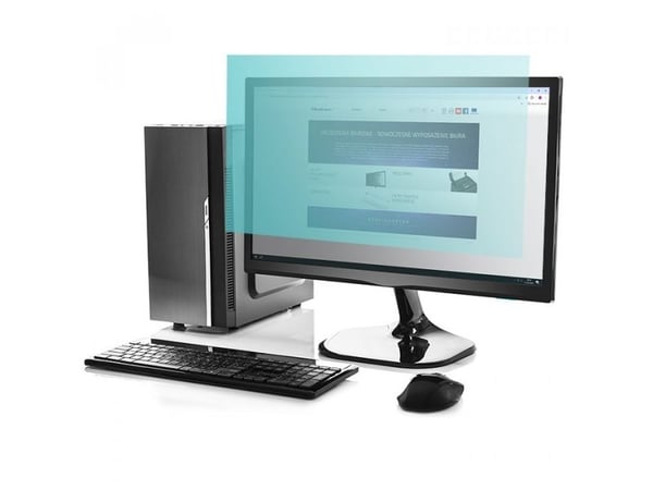 Qoltec blålysfilter 23" | 16:9 | Øyebeskyttelse | Antirefleks | | for monitor