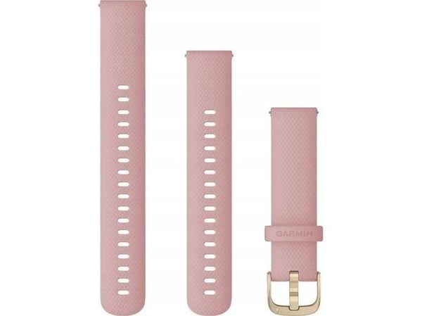 Garmin Quick Release Band - Klokkestropp for smart armbåndsur - 110 - 195 mm - light gold hardware, dust rose - for Forerunner 265S; Legacy Hero Se...