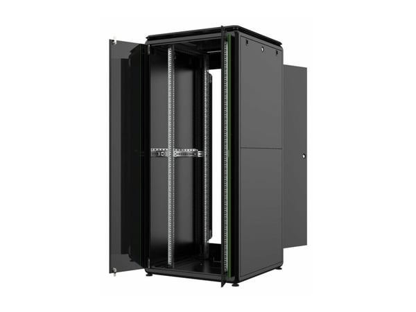 Lanview by Logon - Rack skap - 800 x 800 mm, data line - free-standing - svart, RAL 9005 - 36U - 19"