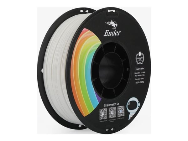 Creality3D Ender - Hvit - 1 kg - boks - PLA+ filament (3D)