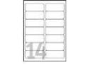 Avery Heavy Duty Laser Labels - Polyester - hvit - 38.1 x 99.1 mm 280 stk (20 ark x 14) merkelapper