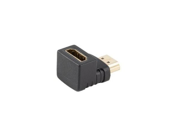 Lanberg AV-adapter Lanberg-adapter HDMI(M) -> HDMI(F) 4K vinklet bunn svart
