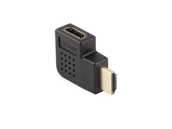 Lanberg AV-adapter Lanberg HDMI(M) -> HDMI(F) 4K-adapter, vinklet venstre, svart