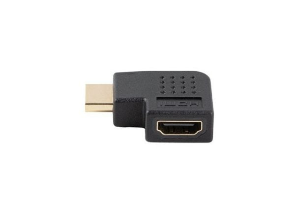 Lanberg AV-adapter Lanberg HDMI(M) -> HDMI(F) 4K-adapter, vinklet venstre, svart