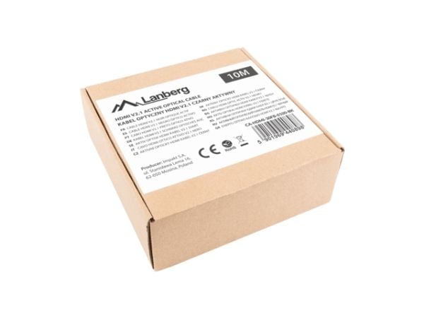 KAAPELI HDMI M/M V2.1 10M 8K MUSTA OPTINEN AOC LANBERG