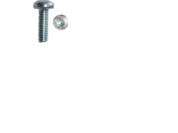 Gevindformende skruer M6x10 mm med panhoved og TX30 kærv, elforzinket, DIN 7500 - (200 stk.)