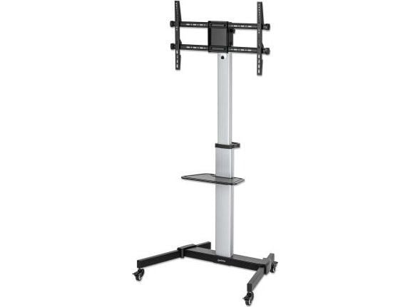 Manhattan mobil TV-holder 37-86" opptil 50 kg justerbar PIVOT AV-hylle
