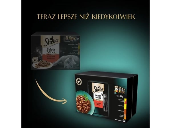 Sheba 3065890095939, Voksen, Storfekjøtt, Kylling, And, Lam, Kalkun, 85 g