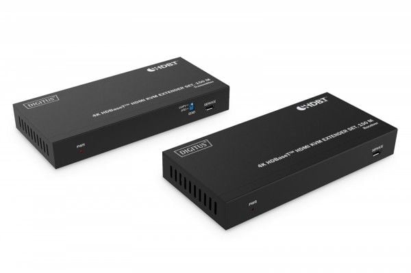 DIGITUS 4K HDBaseT DS-55522 - Sender og mottaker - video/lyd/USB-utvider - HDBaseT - over CAT 6a/7/8 - opp til 150 m