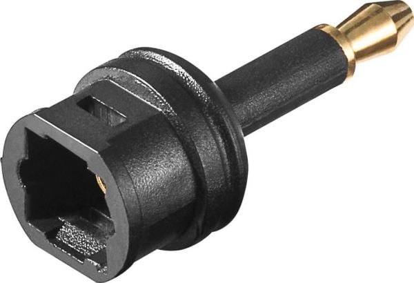 MicroConnect - Digital audio-adapter (optisk) - TOSLINK hunn til mini TOSLINK hann - fiberoptisk