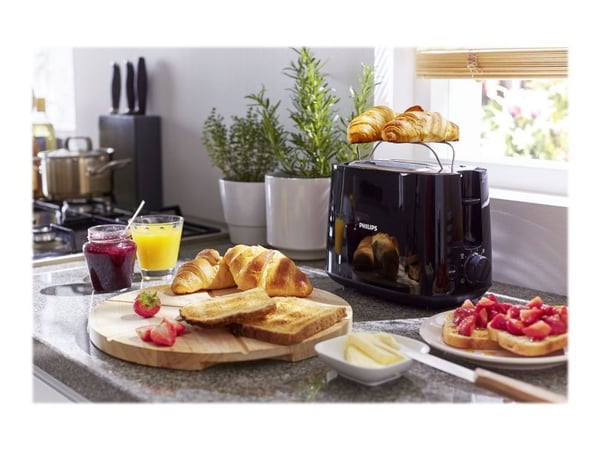 Philips Daily Collection HD2581/90 brødrister 2 skiver Svart 830 W