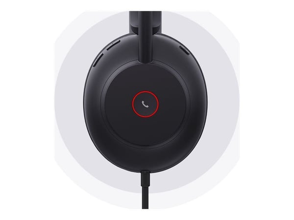 Yealink UH37 Mono - Hodesett - on-ear - kablet - USB - lydisolerende - svart - Certified for Microsoft Teams