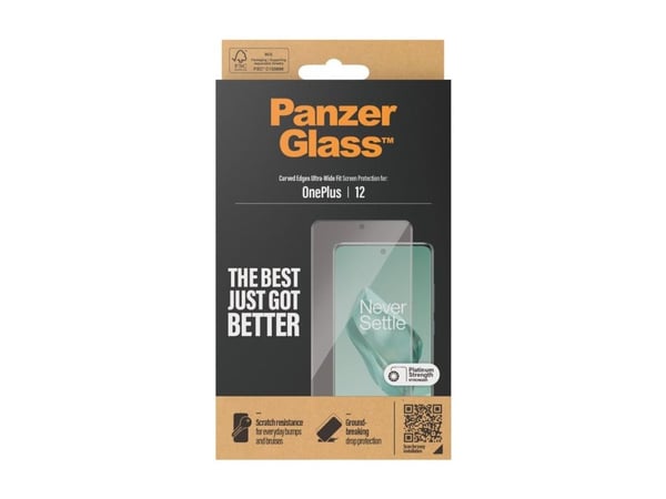 PanzerGlass - Skärmskydd för mobiltelefon - ultrabred passning - för OnePlus 12