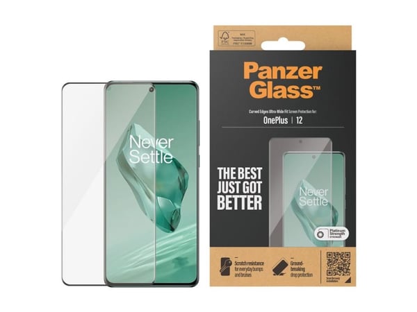 PanzerGlass - Skärmskydd för mobiltelefon - ultrabred passning - för OnePlus 12