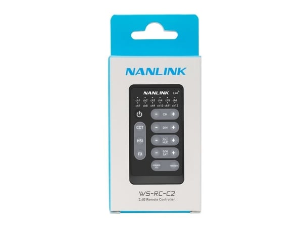 Nanlite WS-RC-C2, Fjärrkontroll, Svart, Kina, Litium-Ion (Li-Ion), 100 mm, 175 mm