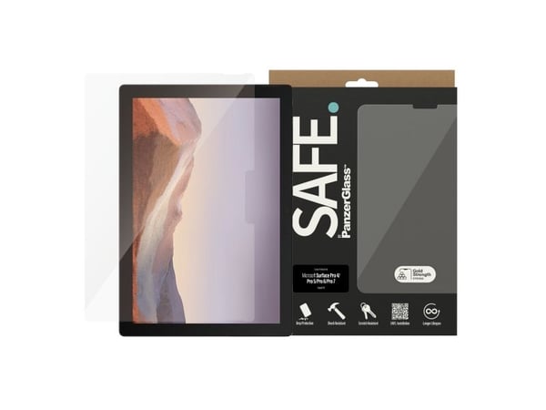 SAFE. by PanzerGlass - Skjermbeskyttelse for nettbrett - glass - for Microsoft Surface Pro 4, Pro 5, Pro 6, Pro 7, Pro 7+