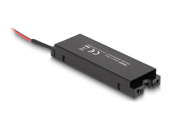 Delockin jäähdytyselementti tuulettimella M.2 SSD 2280:lle musta