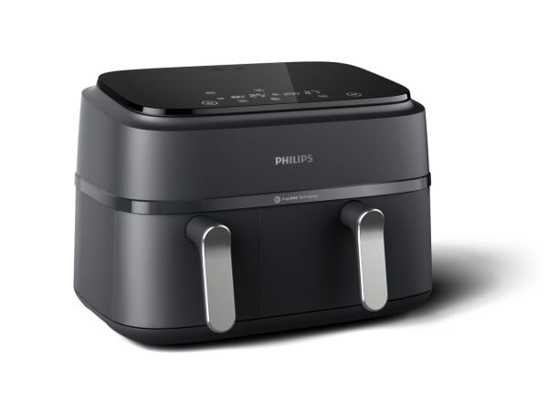 Philips Series 3000 NA351 - Varmluftsteker - 9 liter - 2.75 kW - svart / sølv